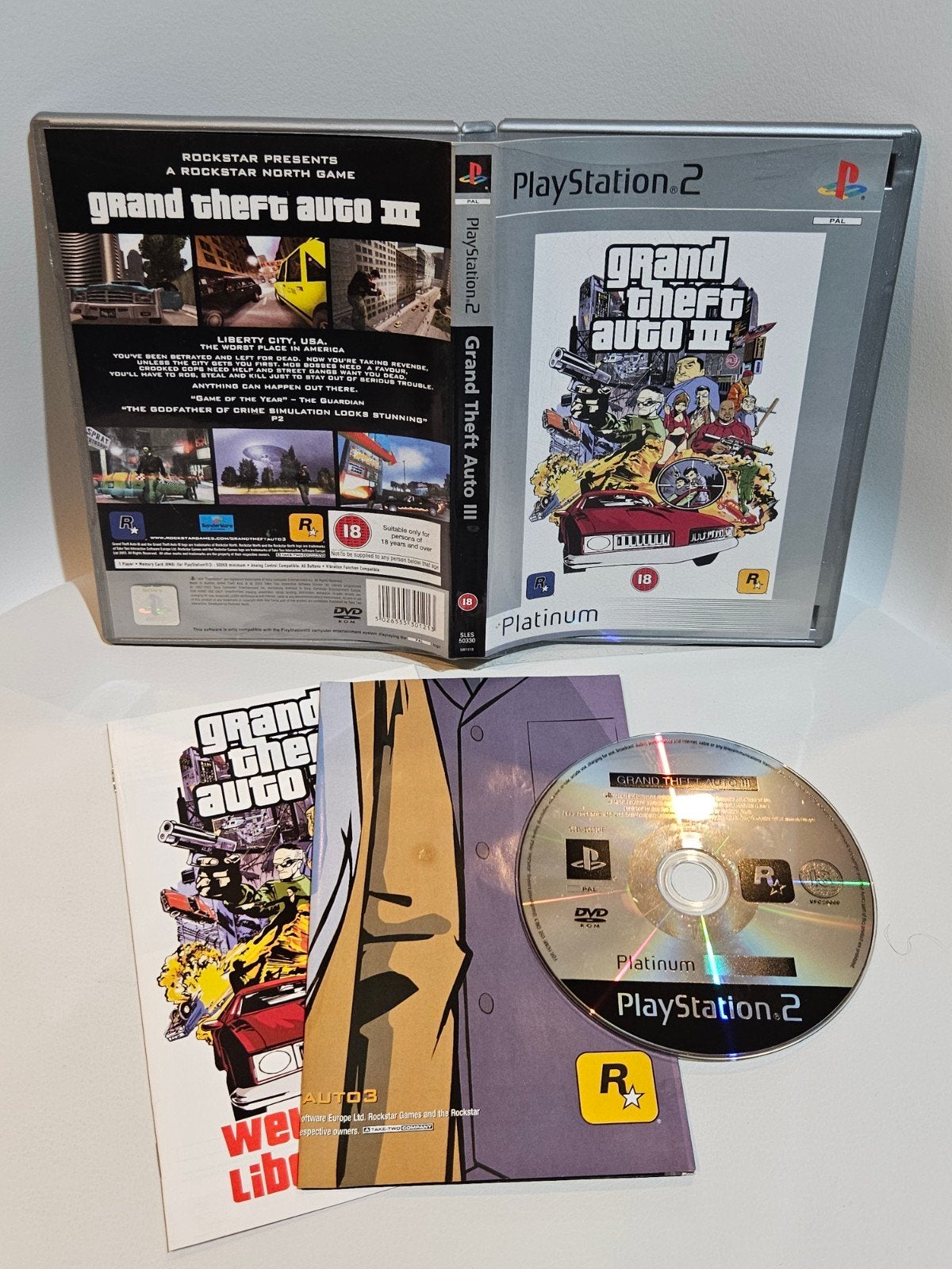 GTA III PS2, Avontuur en Actie, Vanaf 18 jaar, 1 speler, Ophalen of Verzenden