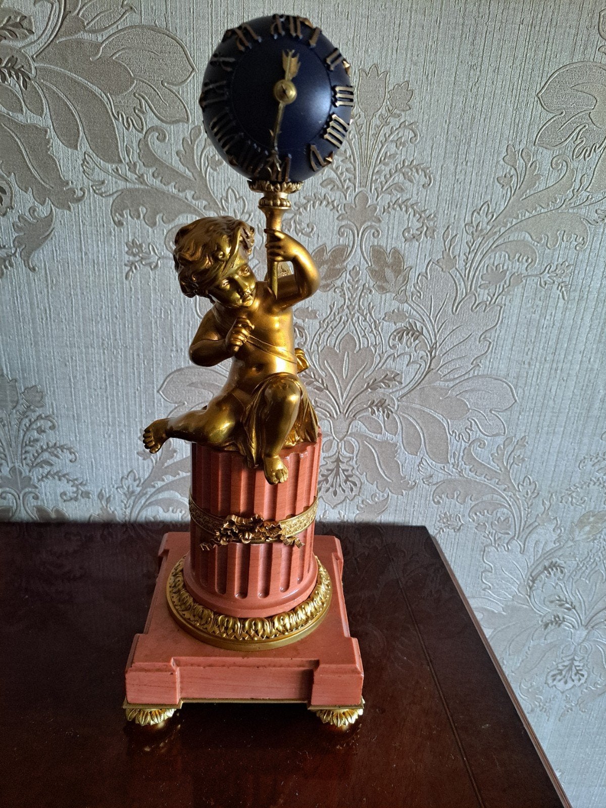 Zeldzaam mooie Empire pendule - Vuurverguld brons, Ophalen of Verzenden