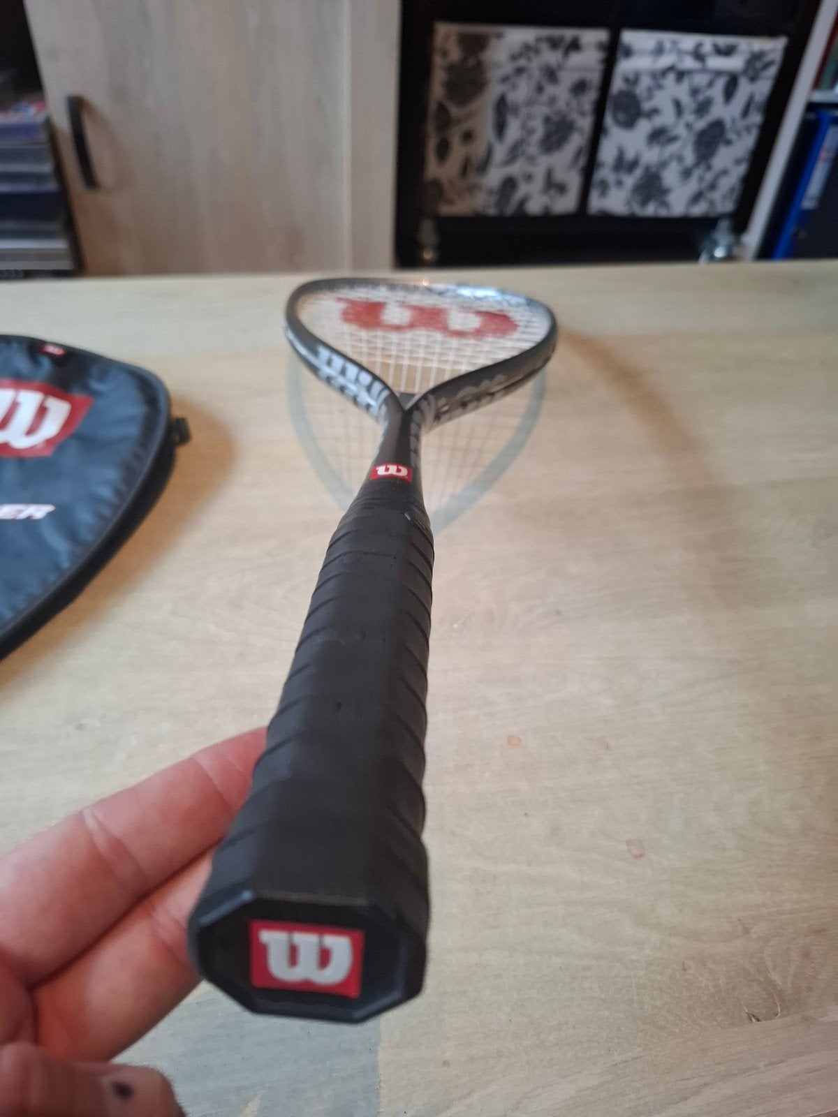 Wilson Hammer Pro Squash Racket met Hoes, Sport en Fitness, 1 Prudential Plaza, 130 E Randolph St, Chicago, IL 60601, USA, Gebruikt