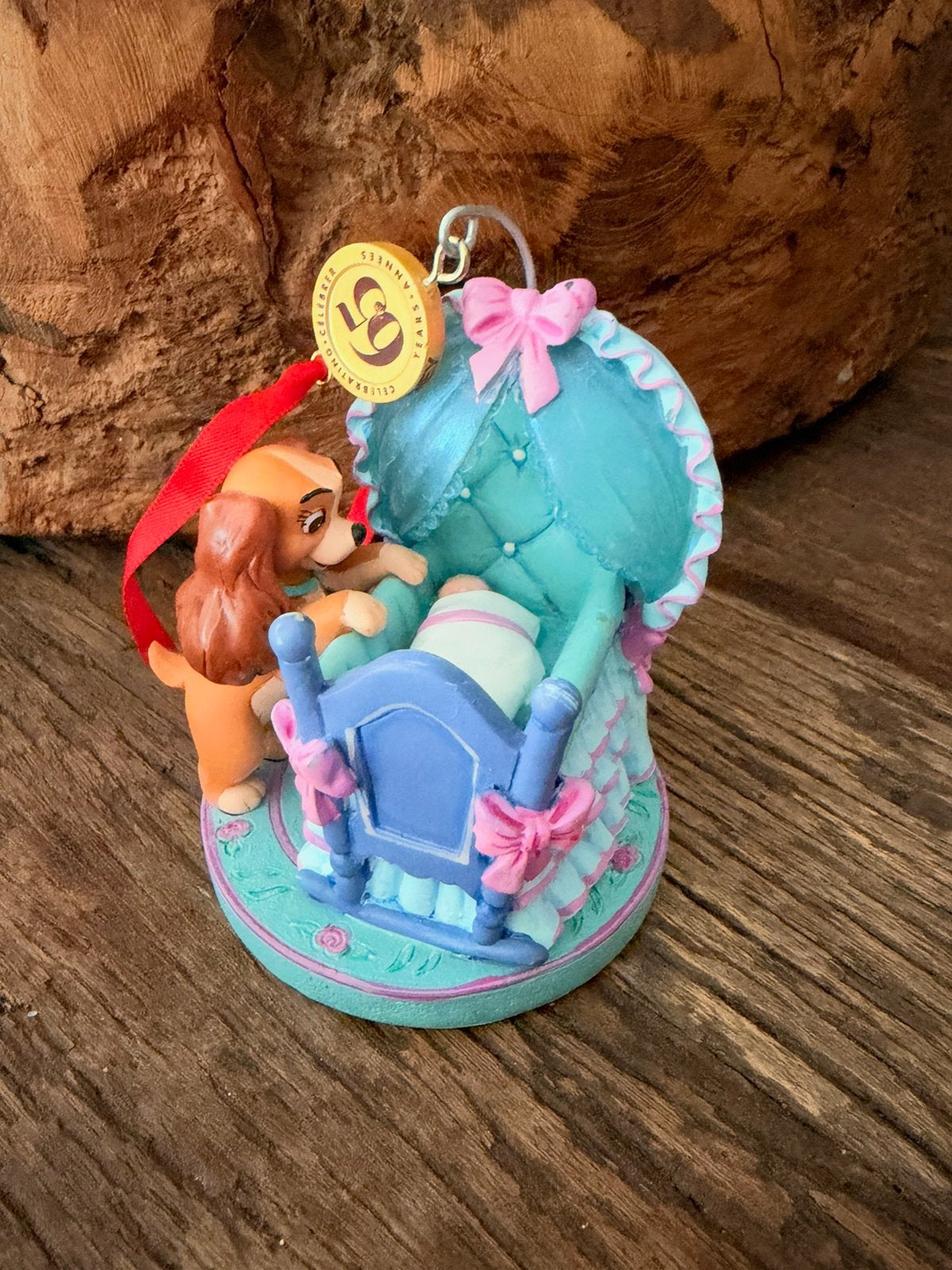 Disney Lady en de Vagebond Ornament, Ophalen of Verzenden, Zo goed als nieuw, Beeldje of Poppetje
