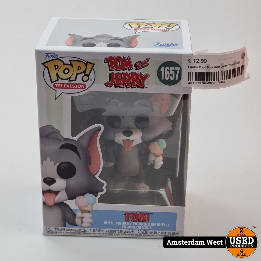 Funko Pop! Tom And Jerry Tom #1657, Funko, Gebruikt, Support@funko.com, 2802 Wetmore Avenue, Suite 300
Everett, WA 98201
USA