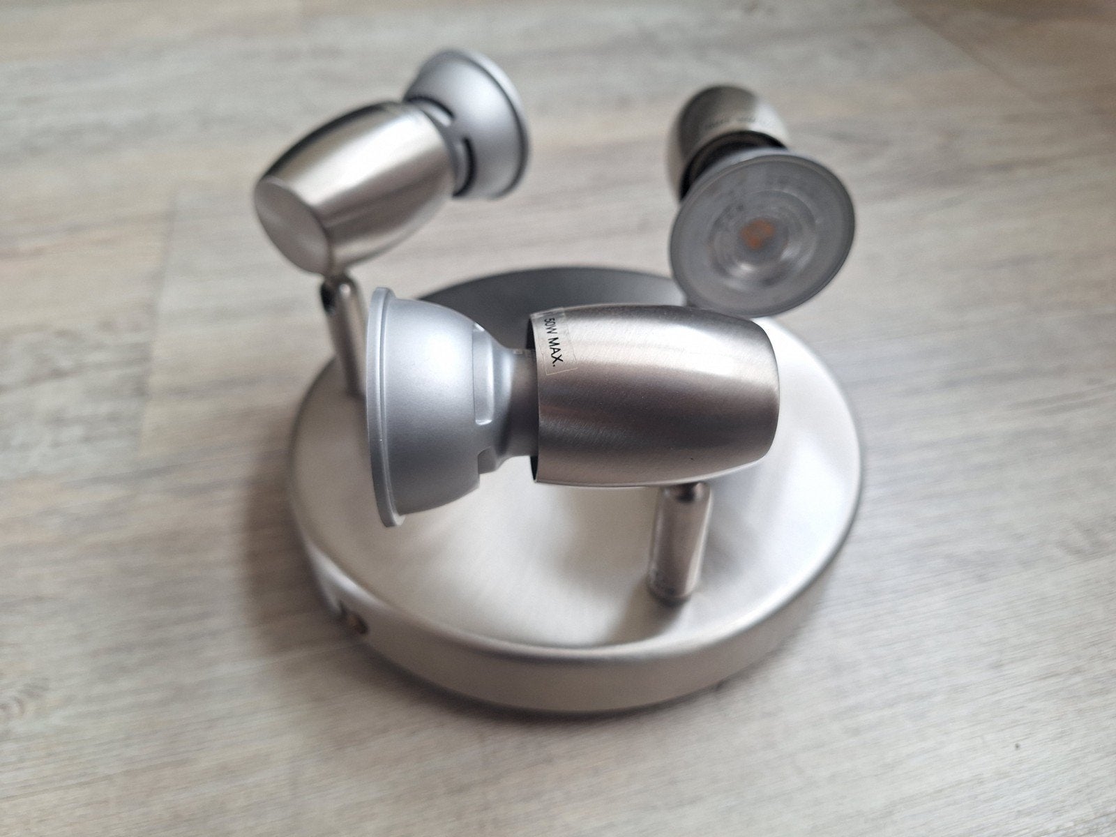 Moderne Plafondspot met 3 GU10 Spots, Halogeen, Gebruikt, GU10, Overige merken