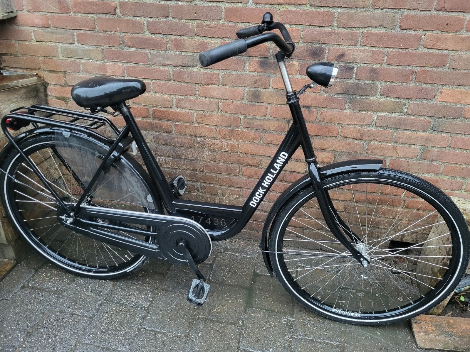 Mooie stevige Dockland stadsfiets 28inch met 55cm frame!, Terugtraprem, Ophalen, Overige merken, 53 tot 56 cm