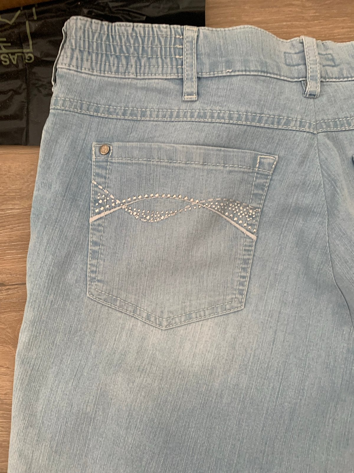 Zerres Comfort-N Jeans - Lichtblauw met Strass (Maat 40), Ophalen of Verzenden, Zo goed als nieuw, Blauw, W30 - W32 (confectie 38/40)