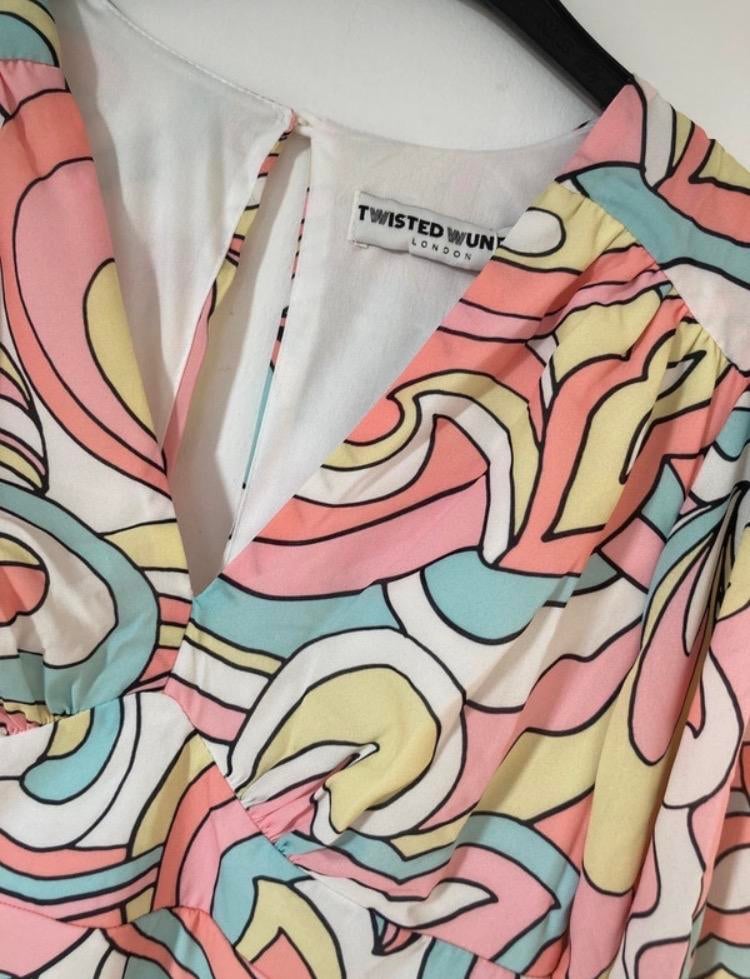 Twisted Wunder London Pastel Maxi Jurk - Nieuw met kaartje, Ileqap, Overige kleuren, Nieuw, Ophalen of Verzenden