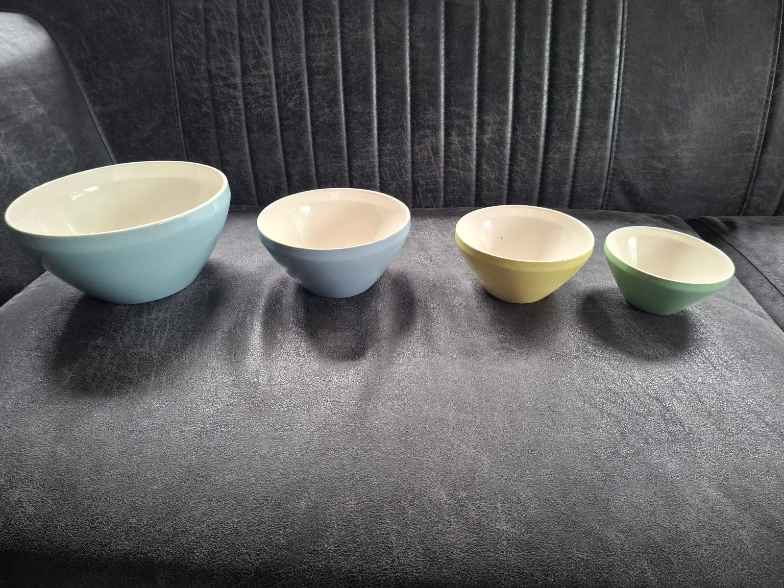 Set van 4 schalen in pastelkleuren, Ophalen of Verzenden