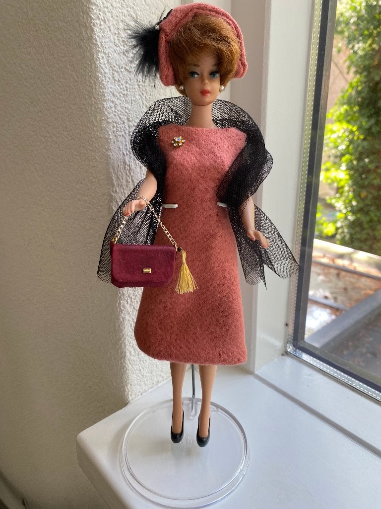 Vintage Barbie outfit  by doll designer Lucille, Montreal, Verzenden, Zo goed als nieuw, Fashion Doll