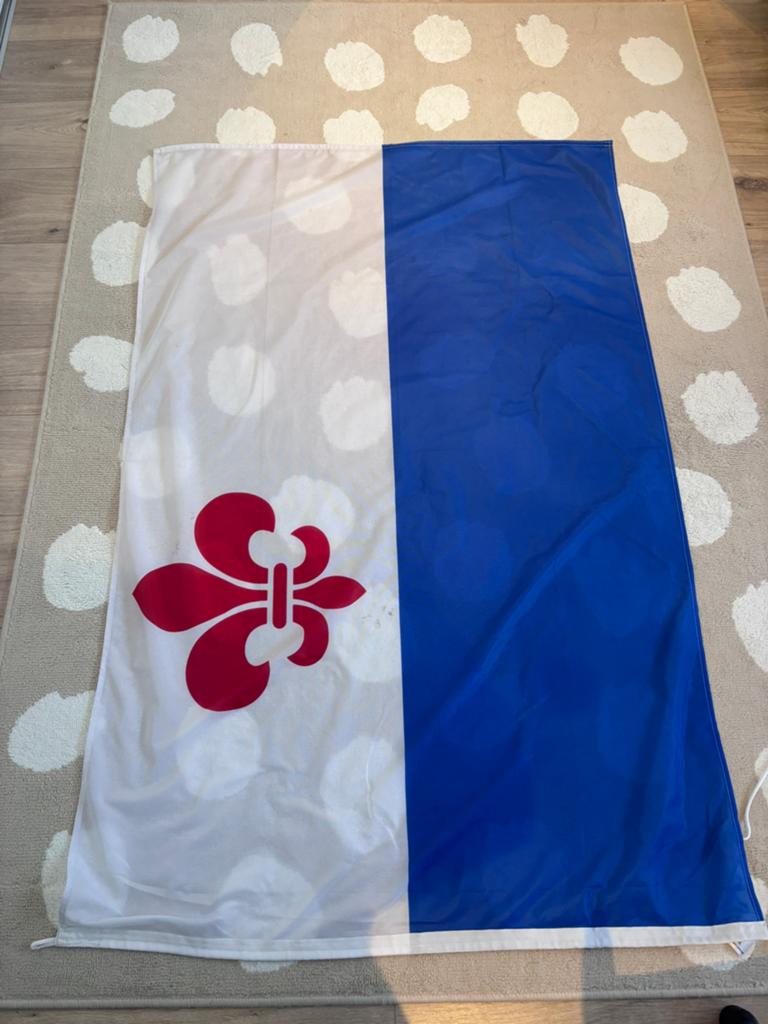 Vlag Roermond groot, Ophalen of Verzenden, Zo goed als nieuw