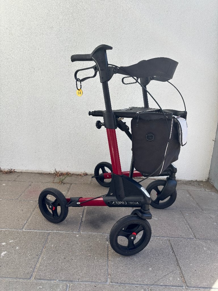 Nr. 14... Topro troja 2G Rood + tas en rugleuning + GARANTIE, Diversen, Ophalen, Gebruikt, ., Opvouwbaar