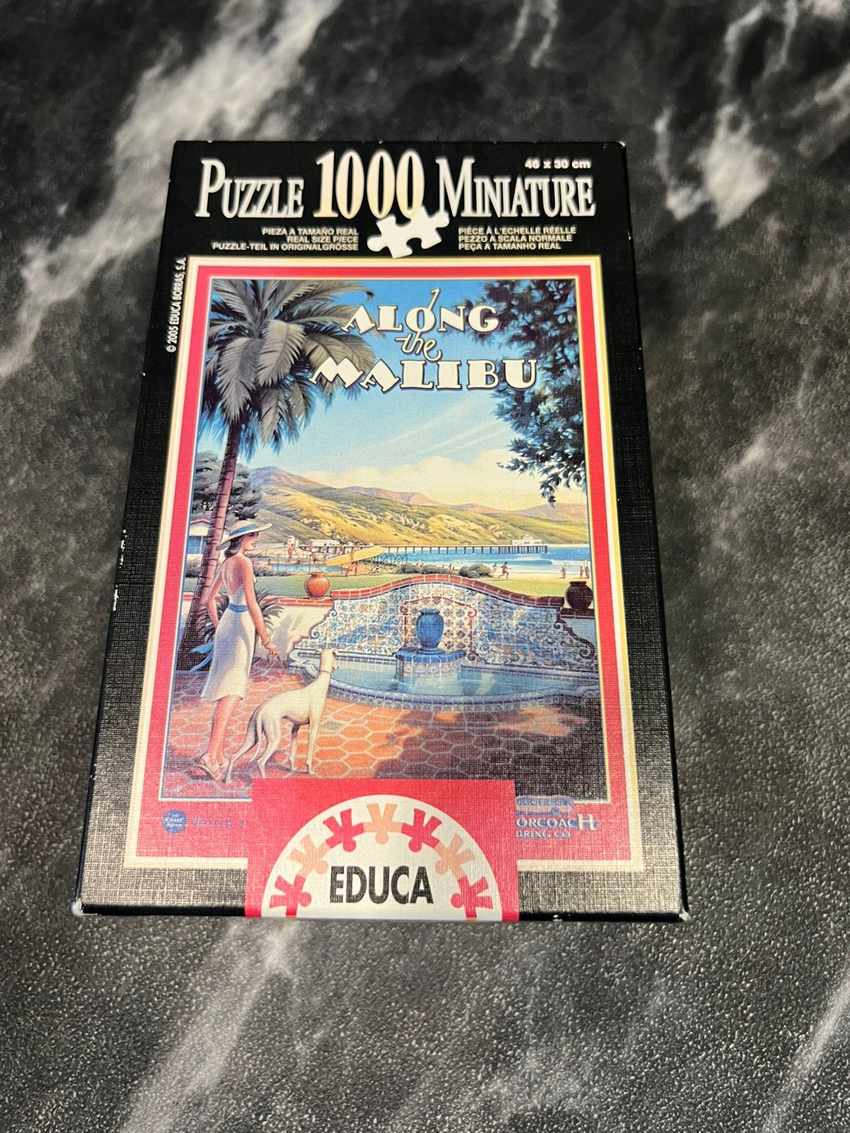 Educa mini puzzel 1000 stukjes Along the malibu, Ophalen of Verzenden, 500 t/m 1500 stukjes, Zo goed als nieuw