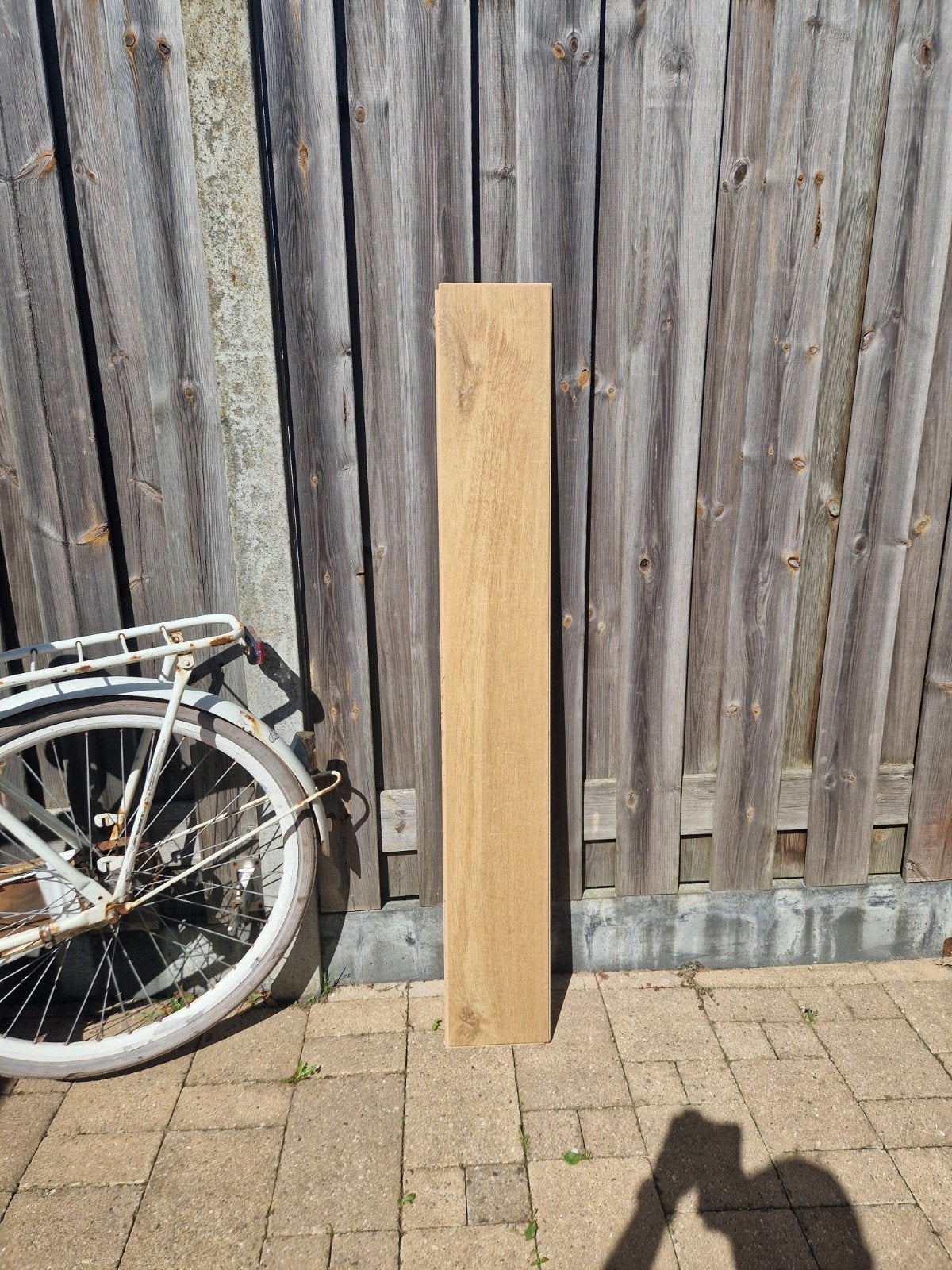 klik laminaat - licht eiken, Ophalen, Gebruikt, Minder dan 25 mm, Eiken