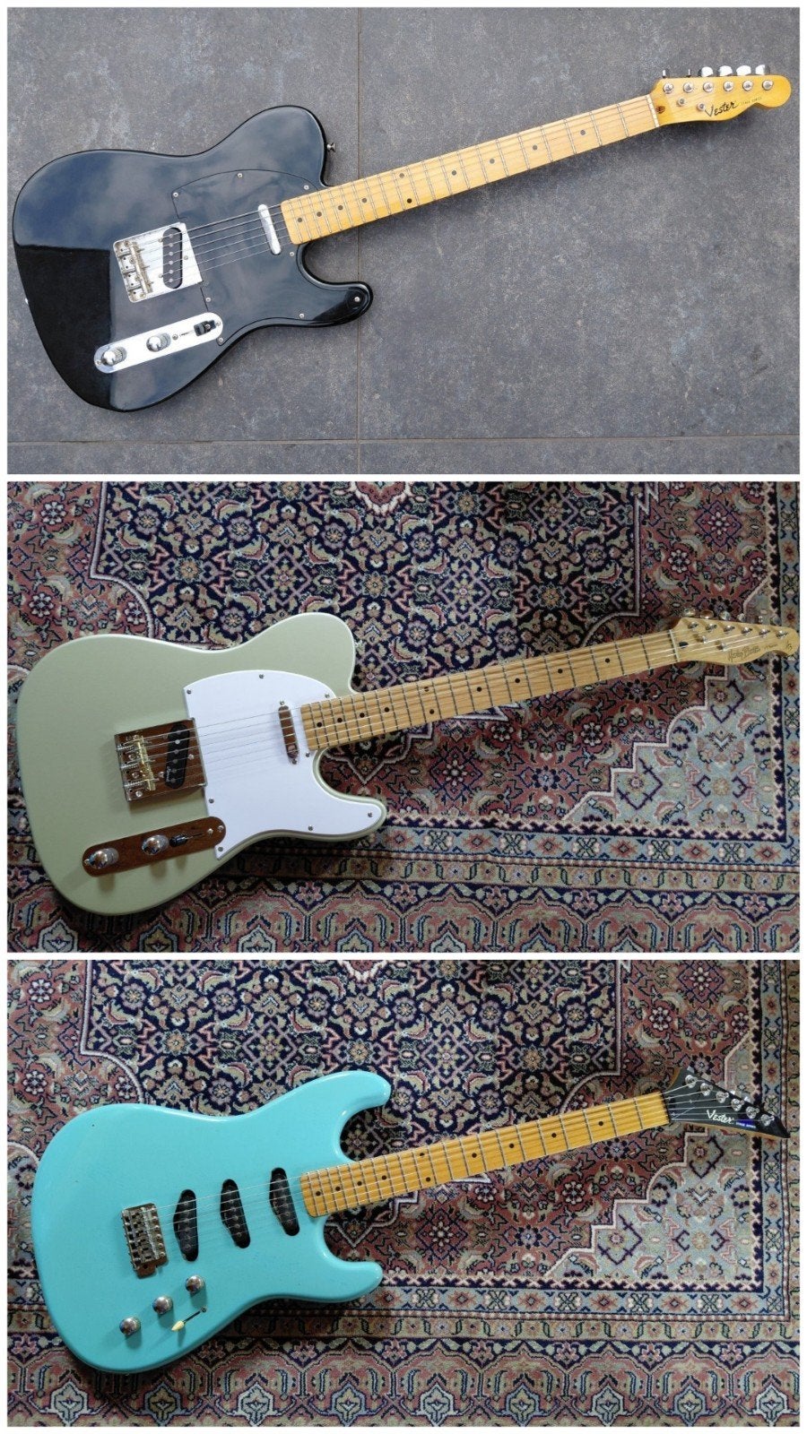 * Vester Telecaster * Vester 80s Strat * Harley Benton Tele, Muziek en Instrumenten, Ophalen