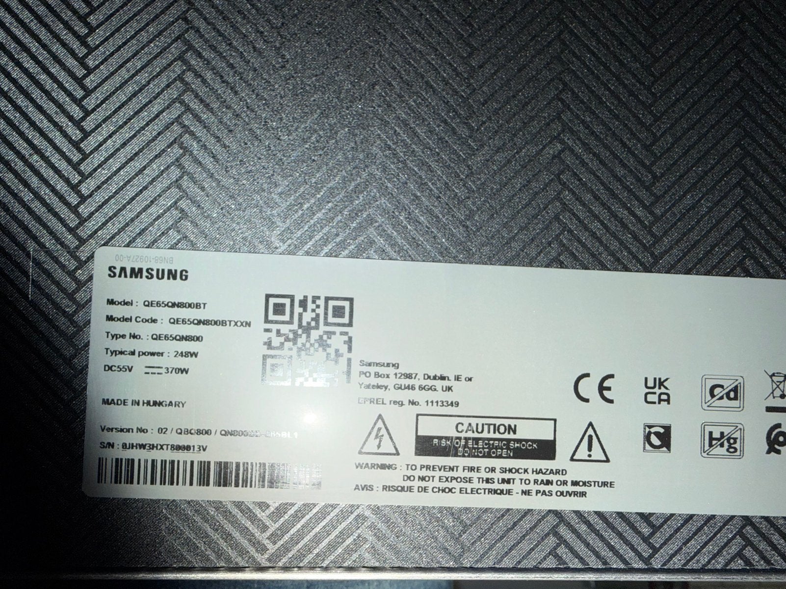 Samsung 65 inch neo qled werkt niet meer uitgevallen, Ophalen of Verzenden, Niet werkend, QLED
