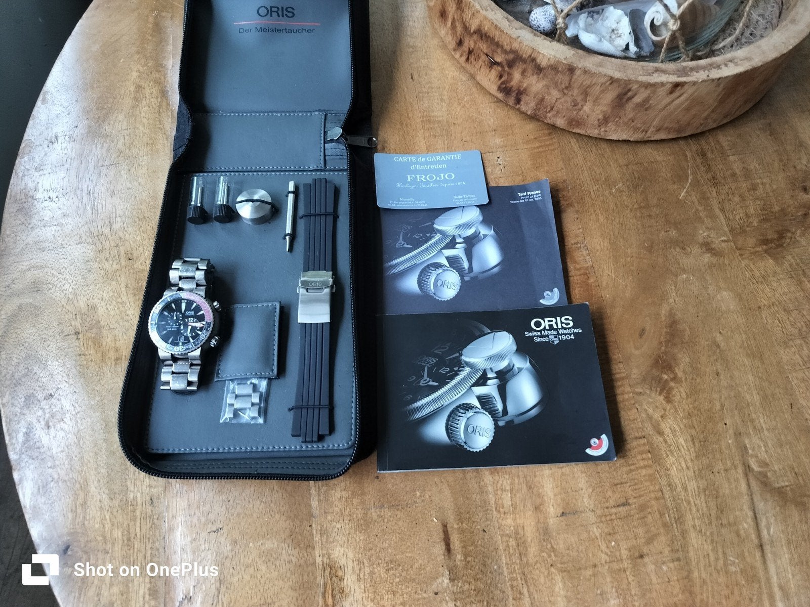 Iconisch Oris Regulateur Der Meistertaucher Horloge Full-set, Sieraden, Tassen en Uiterlijk, Overige merken, Staal, Staal, Polshorloge
