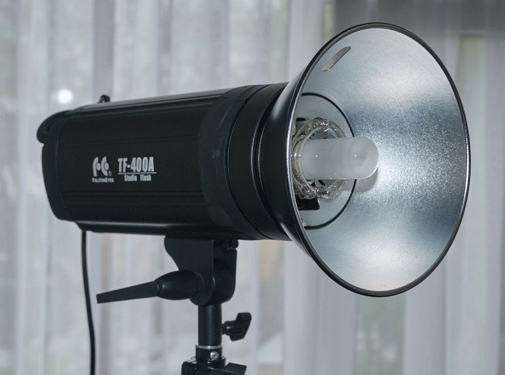 Studio Flitsers Set 2x Falcon Eyes TF-400A, Audio, Tv en Foto, Fotografie | Fotostudio en Toebehoren, Ophalen, Gebruikt, Falcon Eyes
