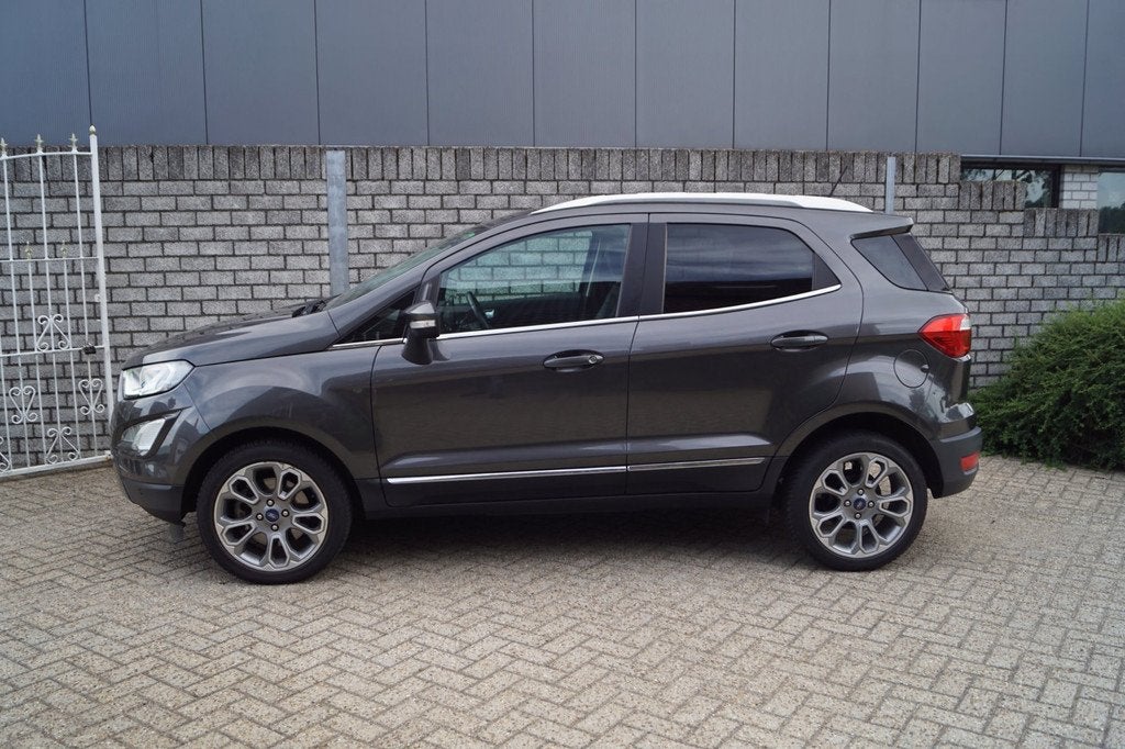 Ford EcoSport 1.0 EcoBoost Titanium Autom Half Leder Stoel/S, Auto's, Ford, 125 pk, Gebruikt, Ecosport, Leder en Stof