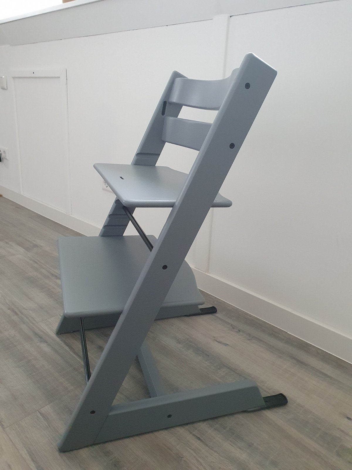 Stokke kinderstoel (oud model) - Muisgrijs, Ophalen, Gebruikt, Meegroeistoel, Aanschuifbaar