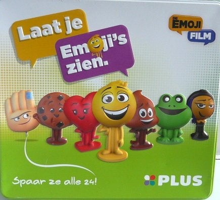 Plus # Blik met complete serie Emoji's - foto's, Verzamelen, Supermarktacties, Plus, Ophalen of Verzenden