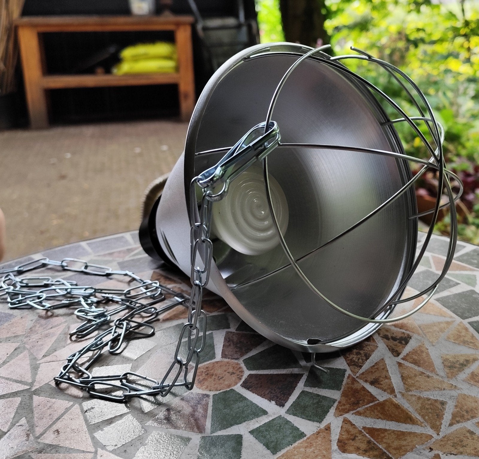 Warmtelamp inclusief keramische lamp 150W, Ophalen of Verzenden, Zo goed als nieuw