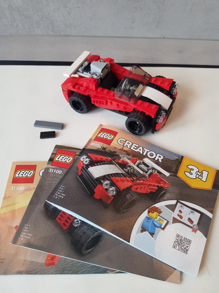 Lego 31100 - Sports Car (Creator), Gebruikt, Lego, Compleet, Ophalen of Verzenden