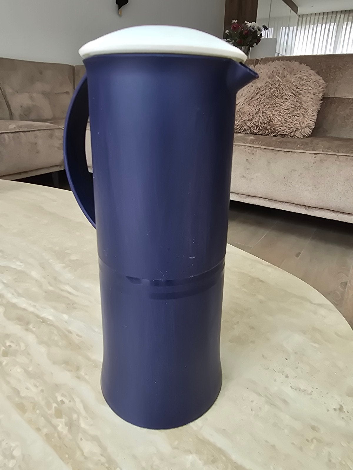 Tupperware Isoleerkan - Blauw, Gebruikt, Met deksel, Blauw, Beker of Kan