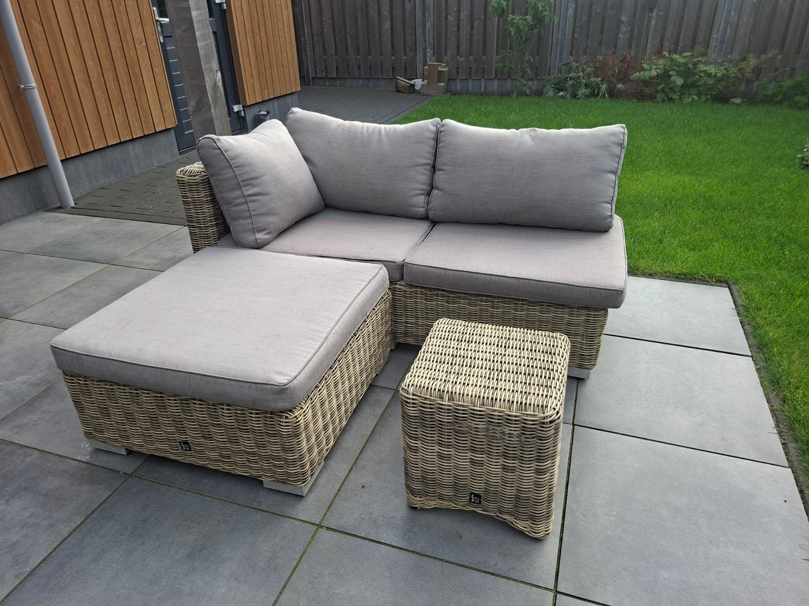 Loungeset, Tuin en Terras, Ophalen, Kunststof, Gebruikt, Bank