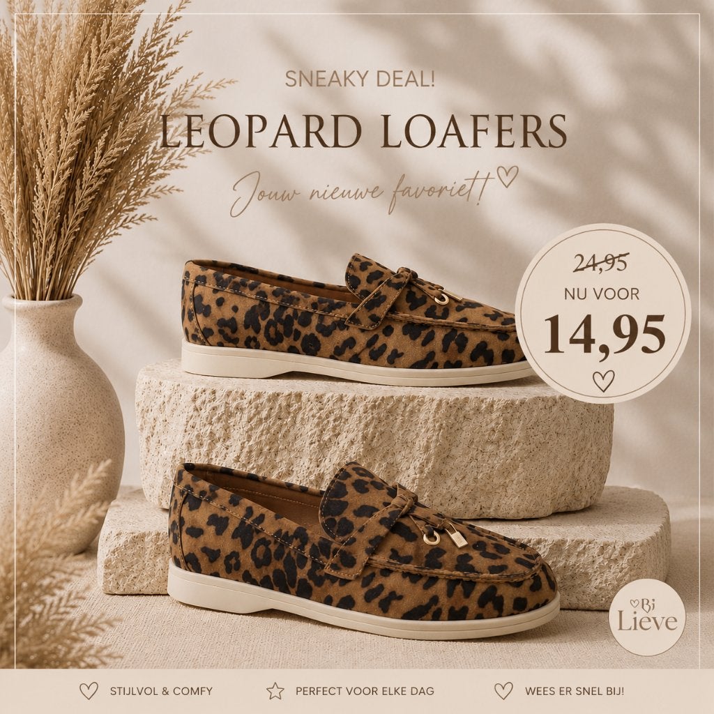 Loafers - Leopard Chic Loafers, Kleding | Dames, Instappers, -, Nieuw, Ophalen of Verzenden