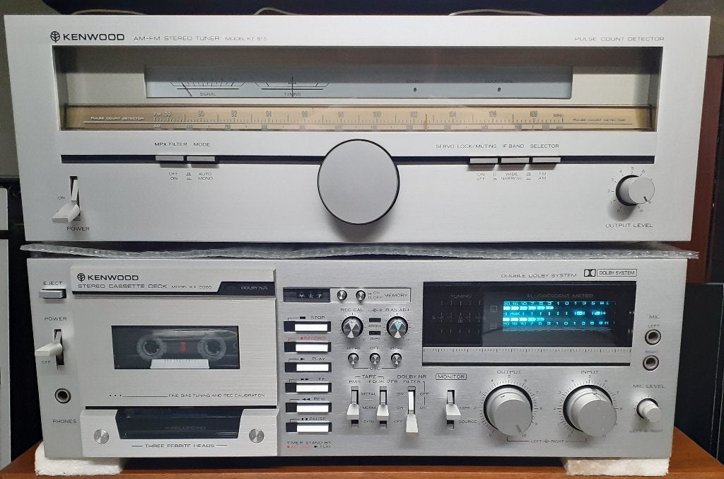 KENWOOD KX 2060 CASS EN TUNER KT-815, Ophalen, Enkel, Kenwood
