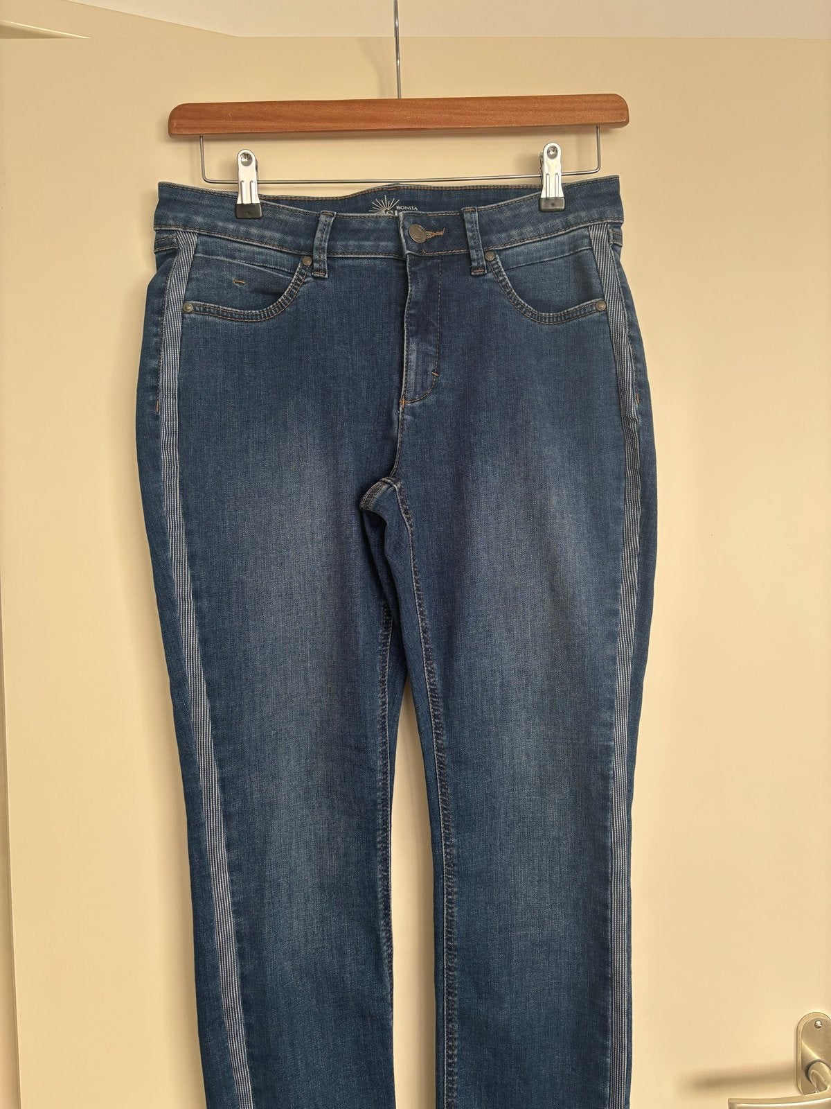 Bonita Slim Jeans - Maat 40, Ophalen of Verzenden, Zo goed als nieuw, Blauw, W30 - W32 (confectie 38/40)