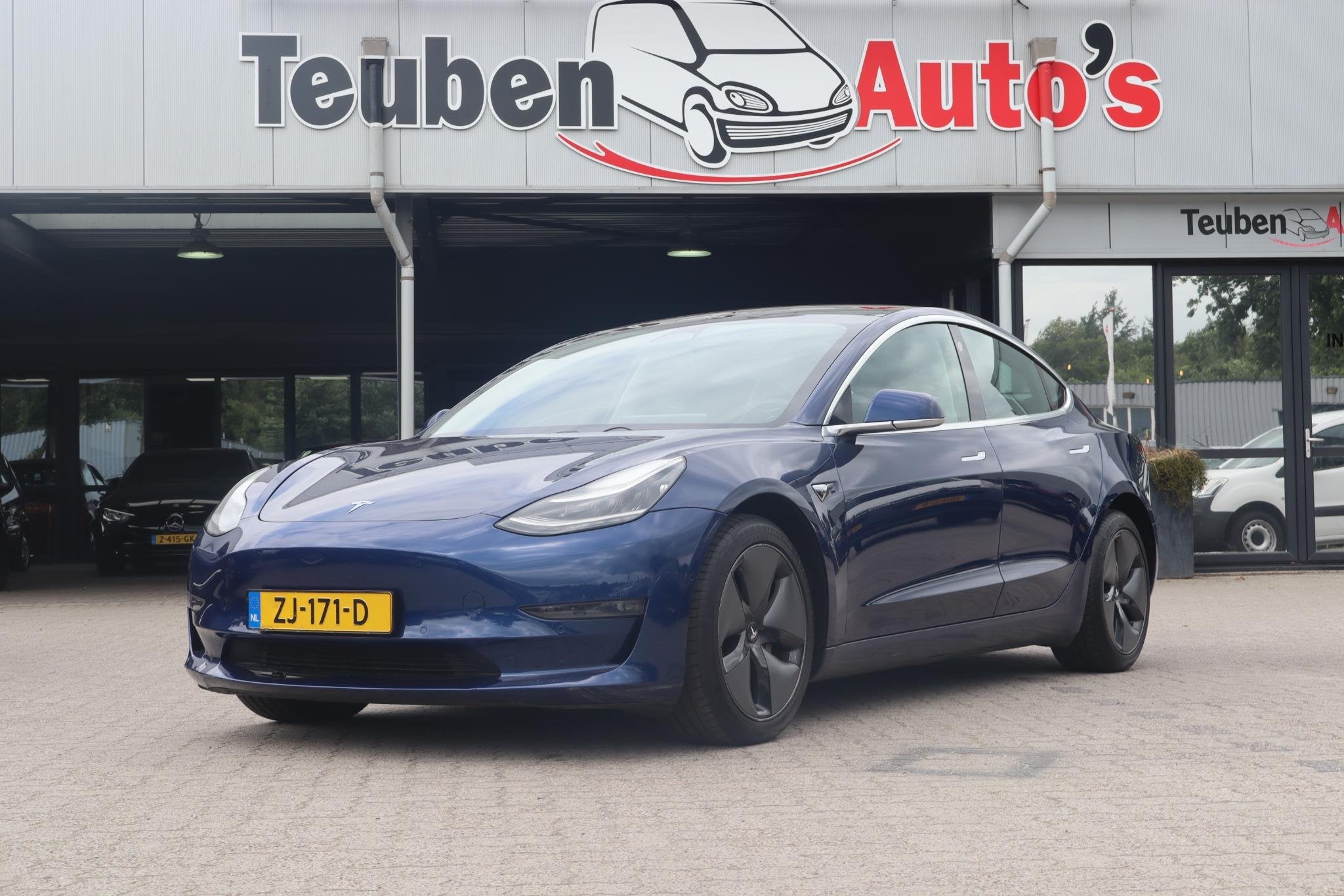 Tesla Model 3 Long Range AWD 75 kWh | SOH 86,4 % | Full Self, Auto's, Automaat, Stof, Electronic Stability Program (ESP), Blauw