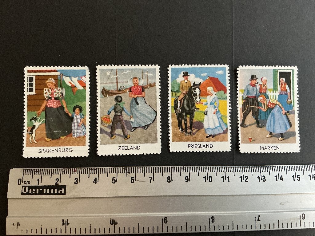 Sluitzegels klederdracht, Verzenden, Na 1940, Postfris