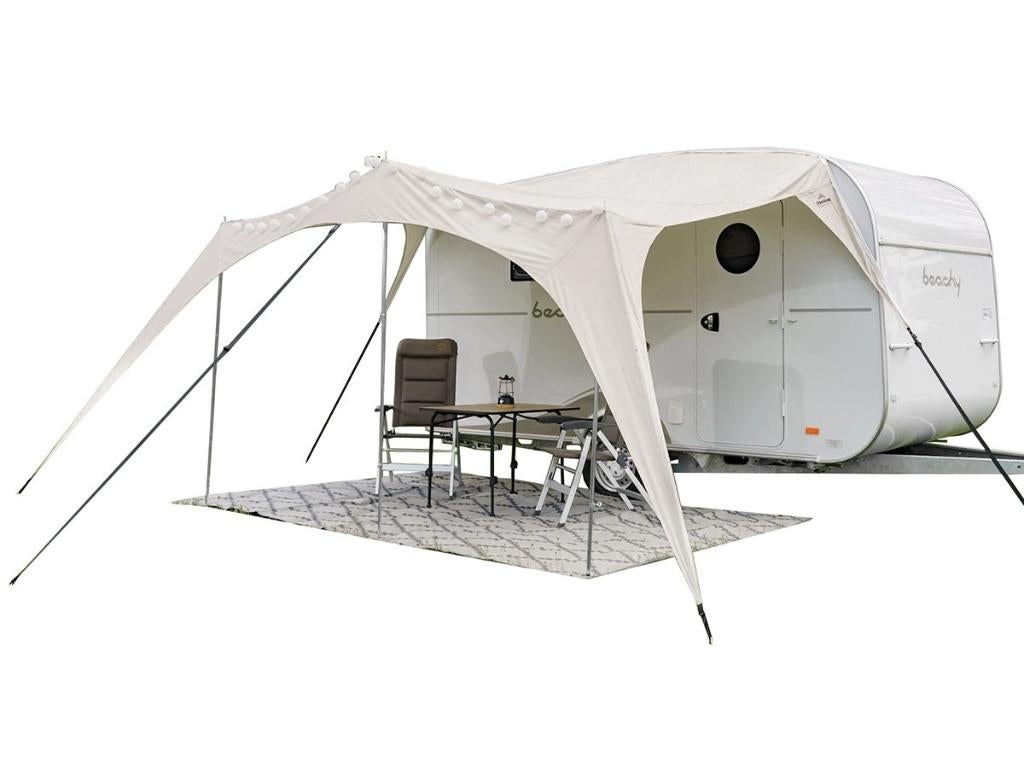 Obelink Sunroof TC 400 cm caravanluifel + zijwand + stokken, Caravans en Kamperen, Voortenten en Luifels, Ophalen, Zo goed als nieuw