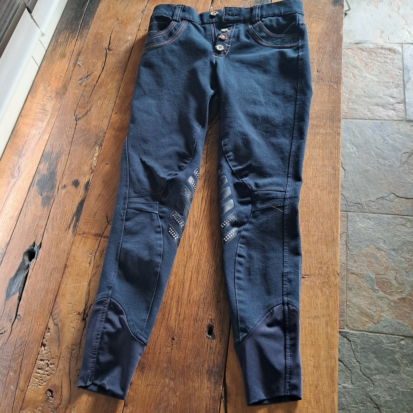 Mooie paardrijbroek maat 152, Dieren en Toebehoren, Paardrijkleding, Blauw, Gebruikt, Kinderen, Overige maten