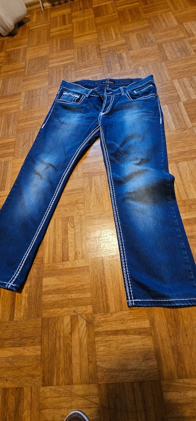 WAM Denim Heren Jeans - Maat 36 - Zo goed als nieuw, W36 - W38 (confectie 52/54), Blauw, Ophalen of Verzenden, Zo goed als nieuw