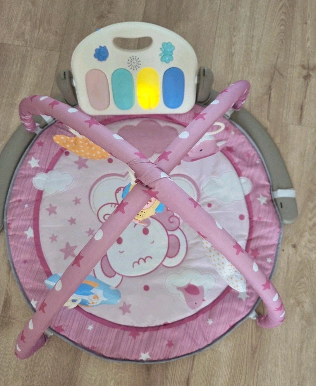 Gofun Baby Activiteitenkleed / Babygym met Piano & Afstandsb, Ophalen of Verzenden, Zo goed als nieuw, Babygym, Met licht