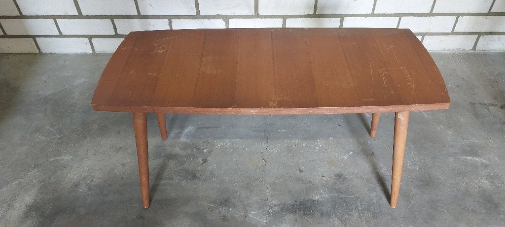 Vintage Retro Mid-Century Salontafel, Ophalen, Minder dan 50 cm, Gebruikt, 50 tot 100 cm