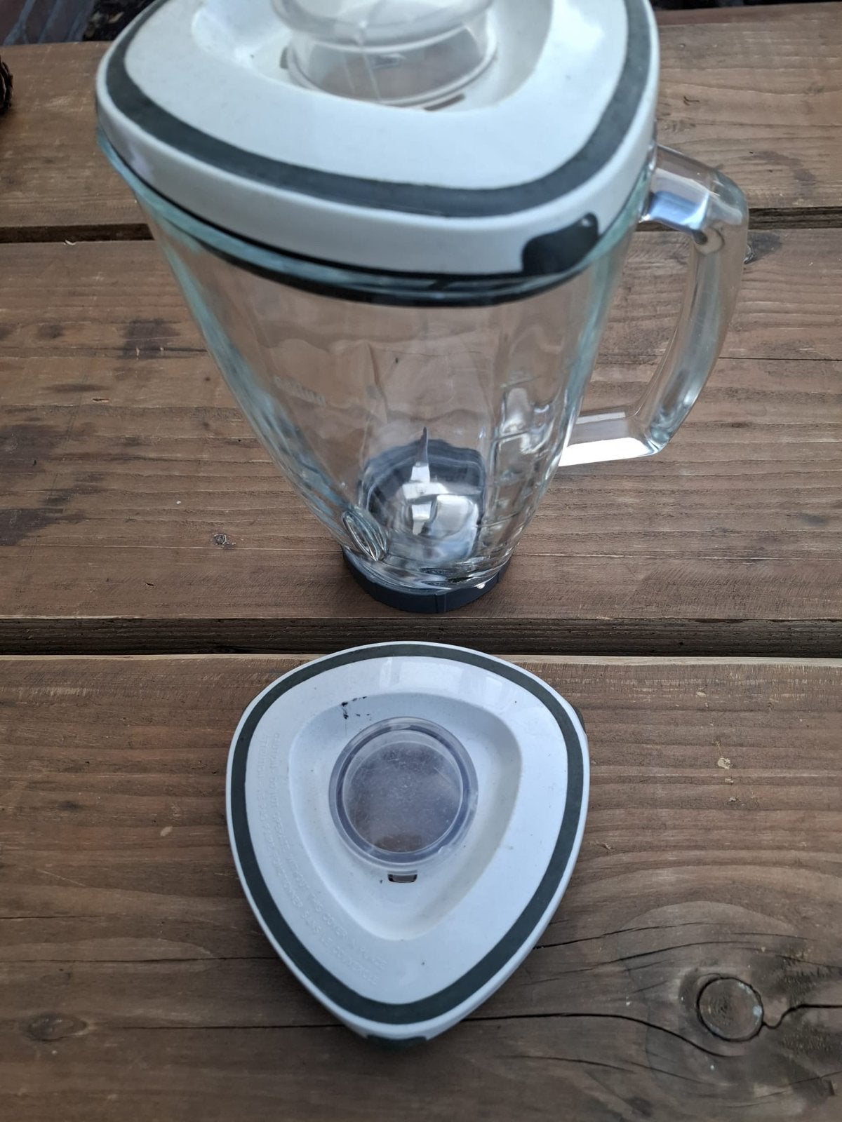 Glazen blender beker met deksel, Witgoed en Apparatuur, Blenders, Ophalen, Gebruikt, Blender-accessoire