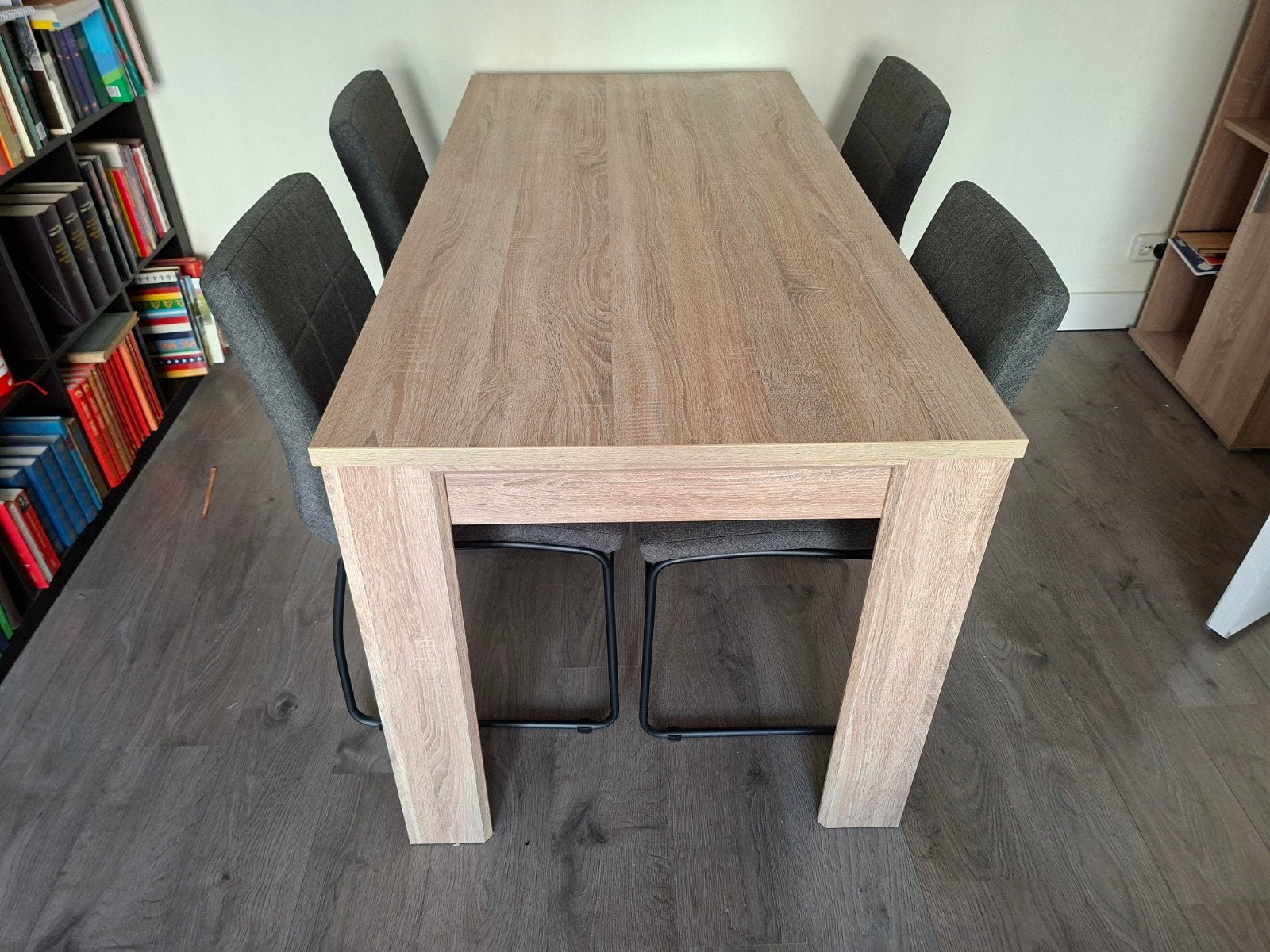 Eettafel L 160 x B 80 x H 78 cm, Ophalen, Gebruikt, 50 tot 100 cm, 150 tot 200 cm