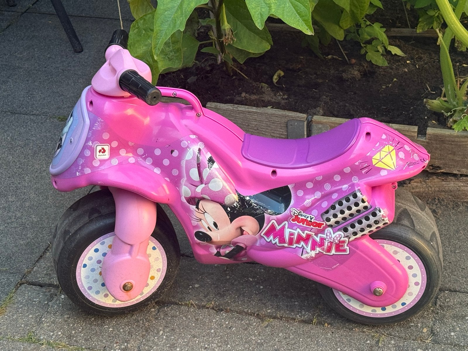 Minnie Mouse loopmotor - Roze loopscooter voor kinderen, Kinderen en Baby's, Speelgoed | Buiten | Voertuigen en Loopfietsen, Ophalen