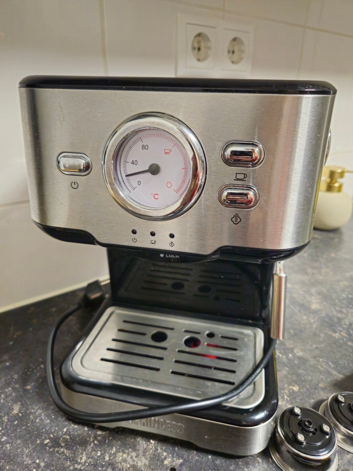 Piston machine koffie- Koffiezetapparaat - Princess 249412 E, Witgoed en Apparatuur, Koffiemachine, Ophalen of Verzenden, Zo goed als nieuw
