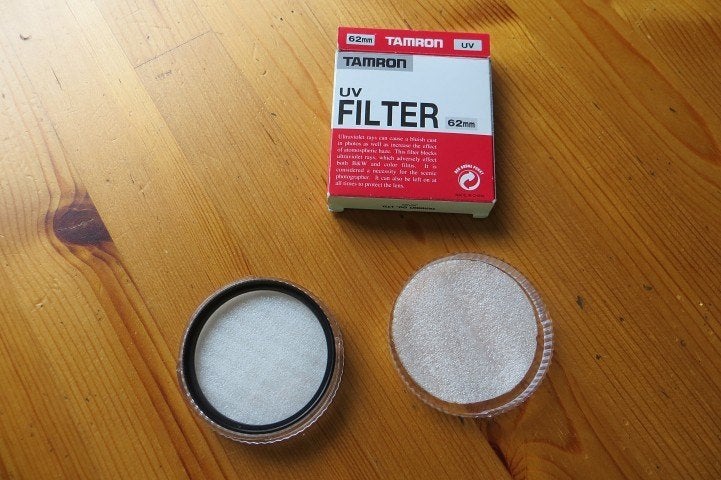 Uv filter 62 mm, Audio, Tv en Foto, 60 tot 70 mm, Inclusief opbergcase, Ophalen of Verzenden, Zo goed als nieuw