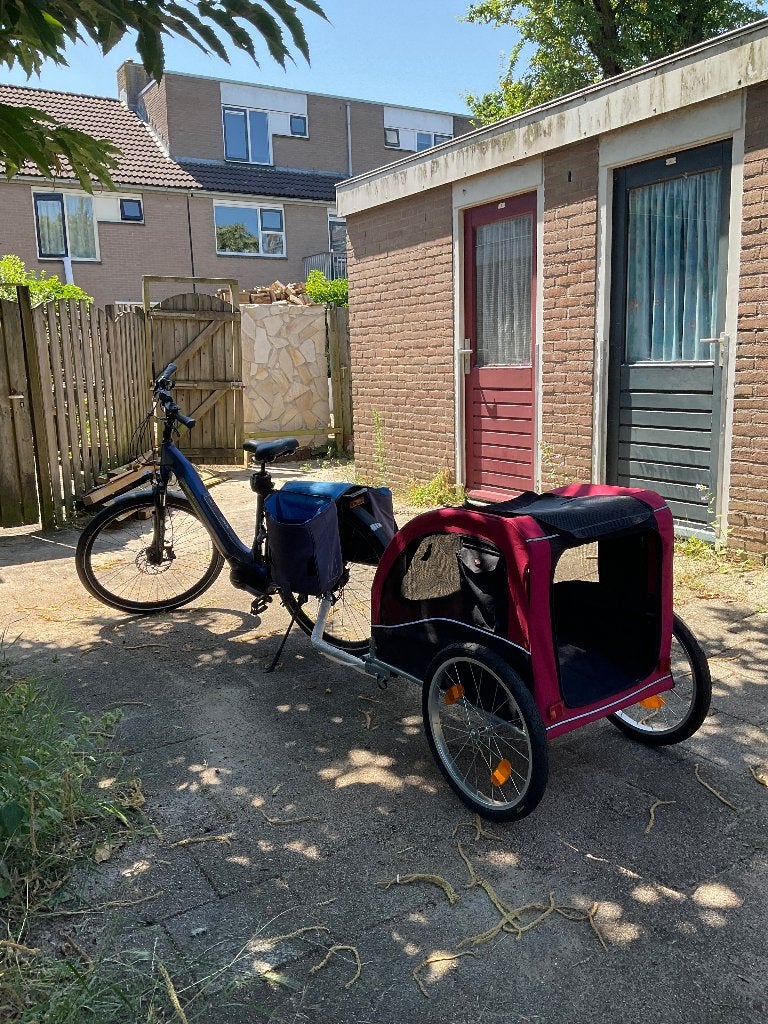 Fietskar voor hond, Dieren en Toebehoren, Honden-accessoires, Trixie, Ophalen, Zo goed als nieuw, Hondenfietskar