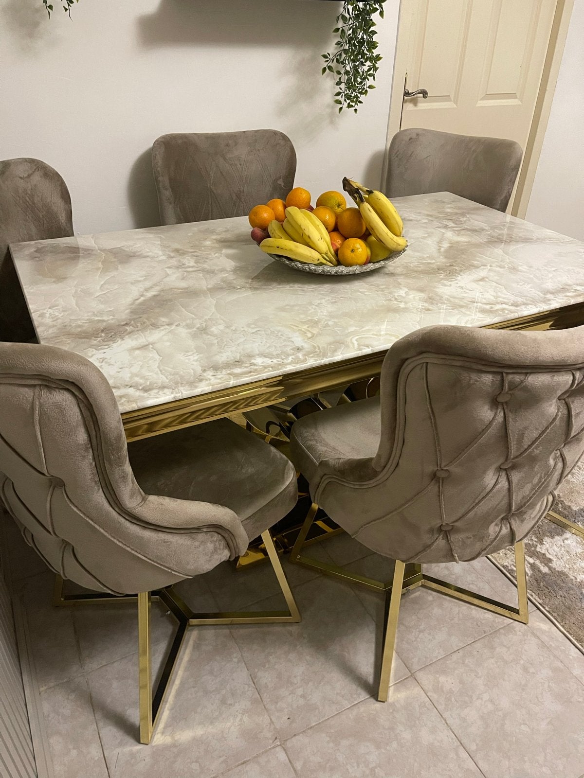 Complete Woonkamerset: Hoekbank, Salontafel & Eettafel met S, Huis en Inrichting, Tafels | Eettafels, Nieuw, Ophalen of Verzenden