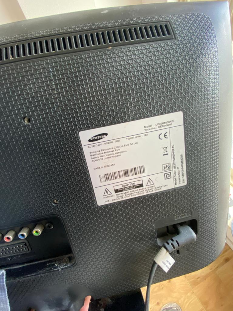 Mini Samsung TV / monitor UE22H5000AW, Ophalen, 50 Hz, Samsung, 40 tot 60 cm