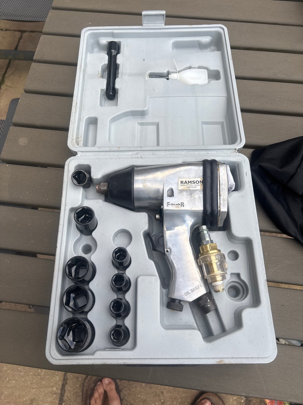 Ramsom Slagmoersleutel met doppen set, Ophalen, Gebruikt, Overige typen, Overige merken