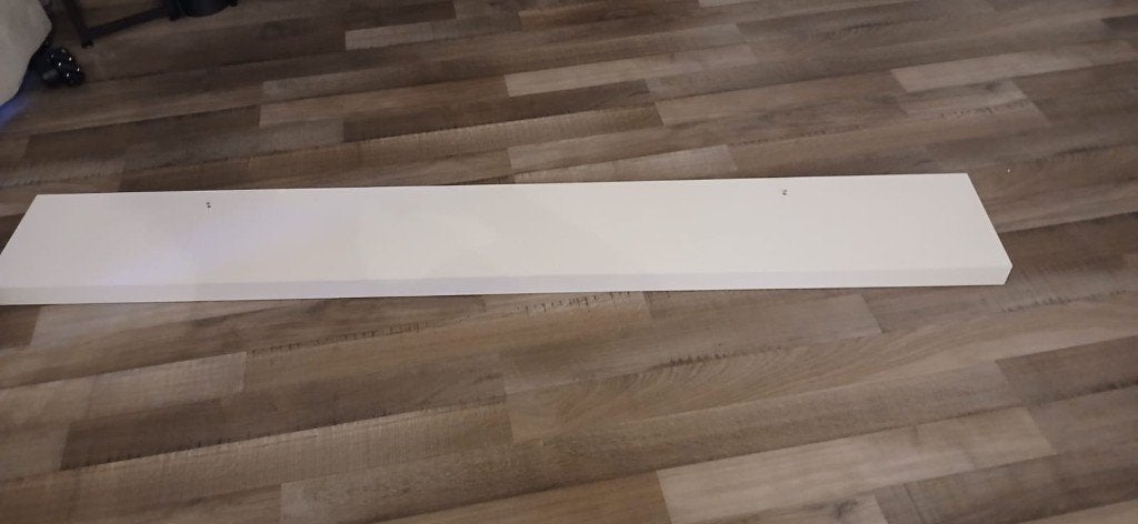 LACK Wandplank, wit, 190x26 cm, Ophalen, Gebruikt
