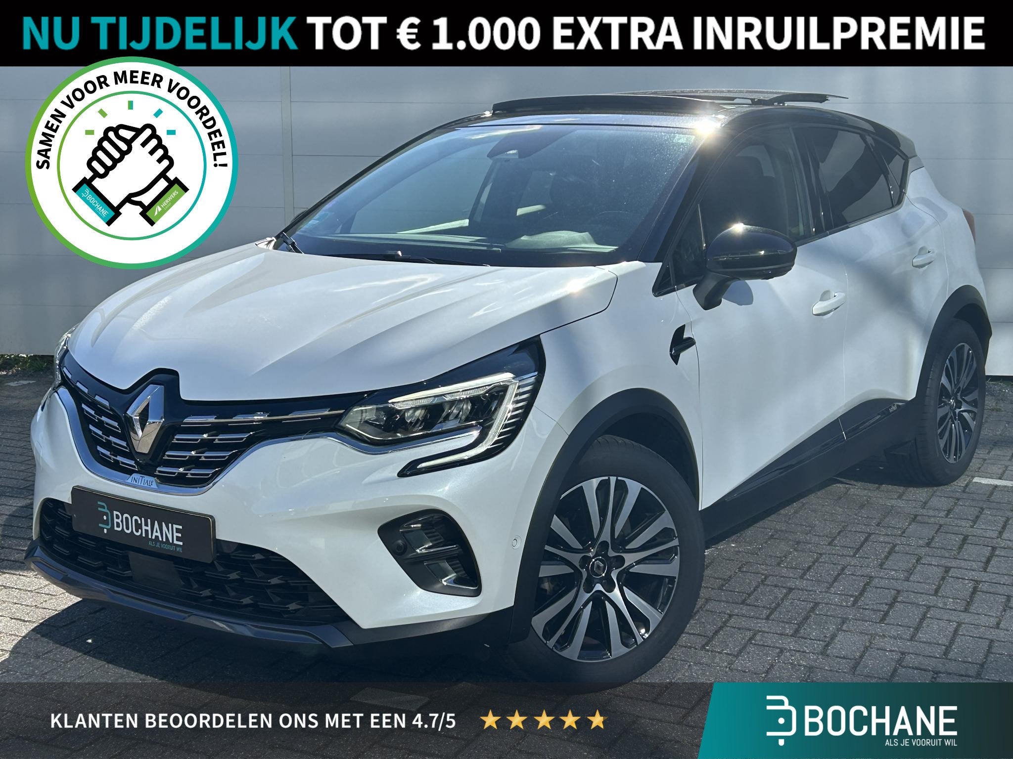 Renault Captur 1.3 TCe 155 Initiale Paris | Schuif/Kantel-Da, Automaat, Renault Nederland N.V., Renault, Wit