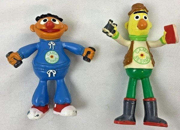 Ernie en Bert Camp Sesame Buigfiguren Sesamstraat Vintage, Verzamelen, Coolsingel 104, 3011 AG Rotterdam, Netherlands, Verzenden