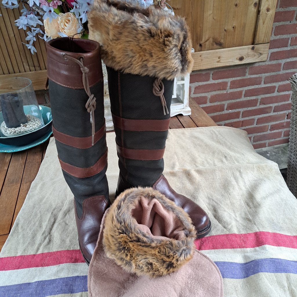 Stevige Dubarry outdoor laarzen maat 39 / 5,5., Kleding | Dames, Hoge laarzen, Bruin, Zo goed als nieuw, Ophalen