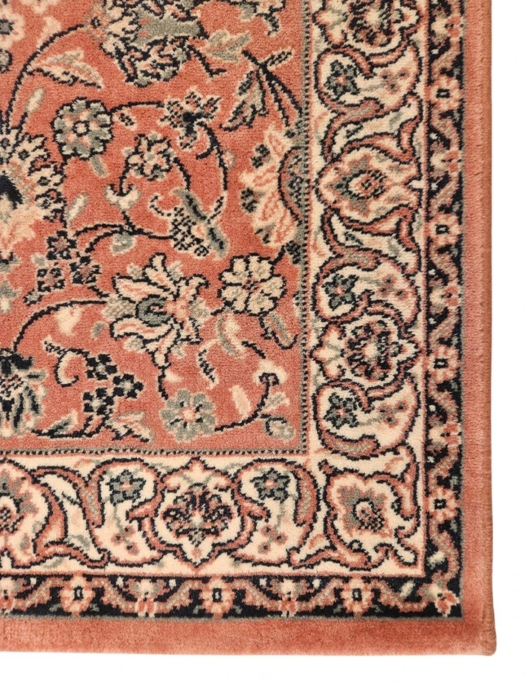 Vintage oosters wol Persia vloerkleed floral pink 66x130cm, Blauw, 100 tot 150 cm, Www.hypepopup.nl, Zo goed als nieuw